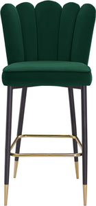 Lily Green Velvet Stool - Furnish 4 Less 98 (NY)*