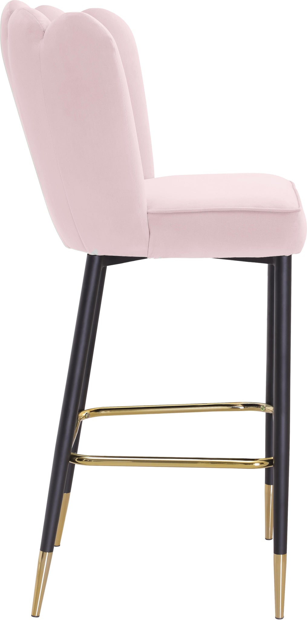 Lily Pink Velvet Stool - Furnish 4 Less 98 (NY)*