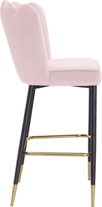 Lily Pink Velvet Stool - Furnish 4 Less 98 (NY)*