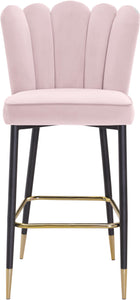 Lily Pink Velvet Stool - Furnish 4 Less 98 (NY)*