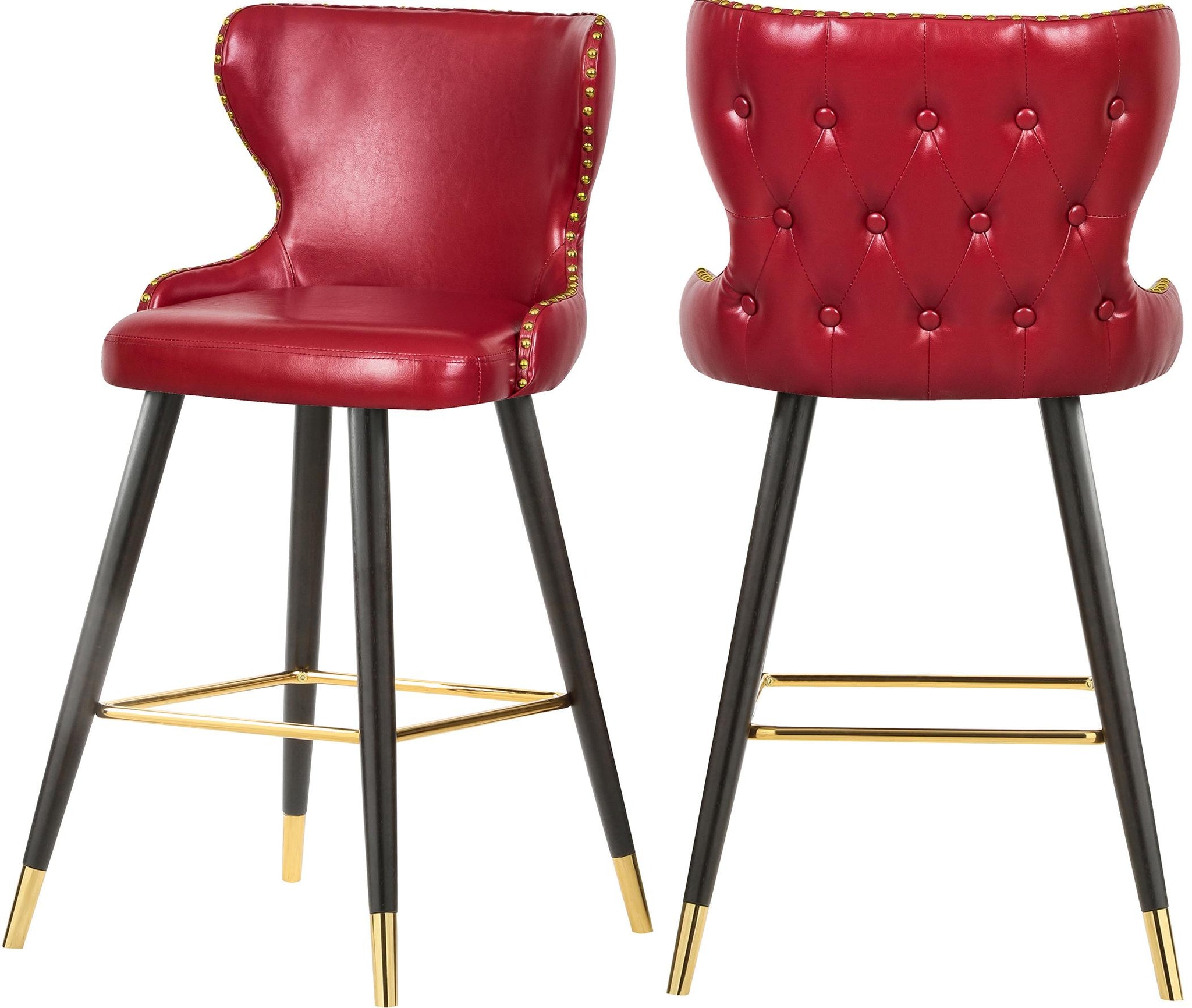 Hendrix Red Faux Leather Counter/Bar Stool image