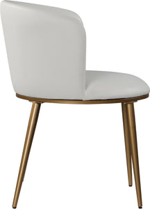 Skylar White Faux Leather Dining Chair