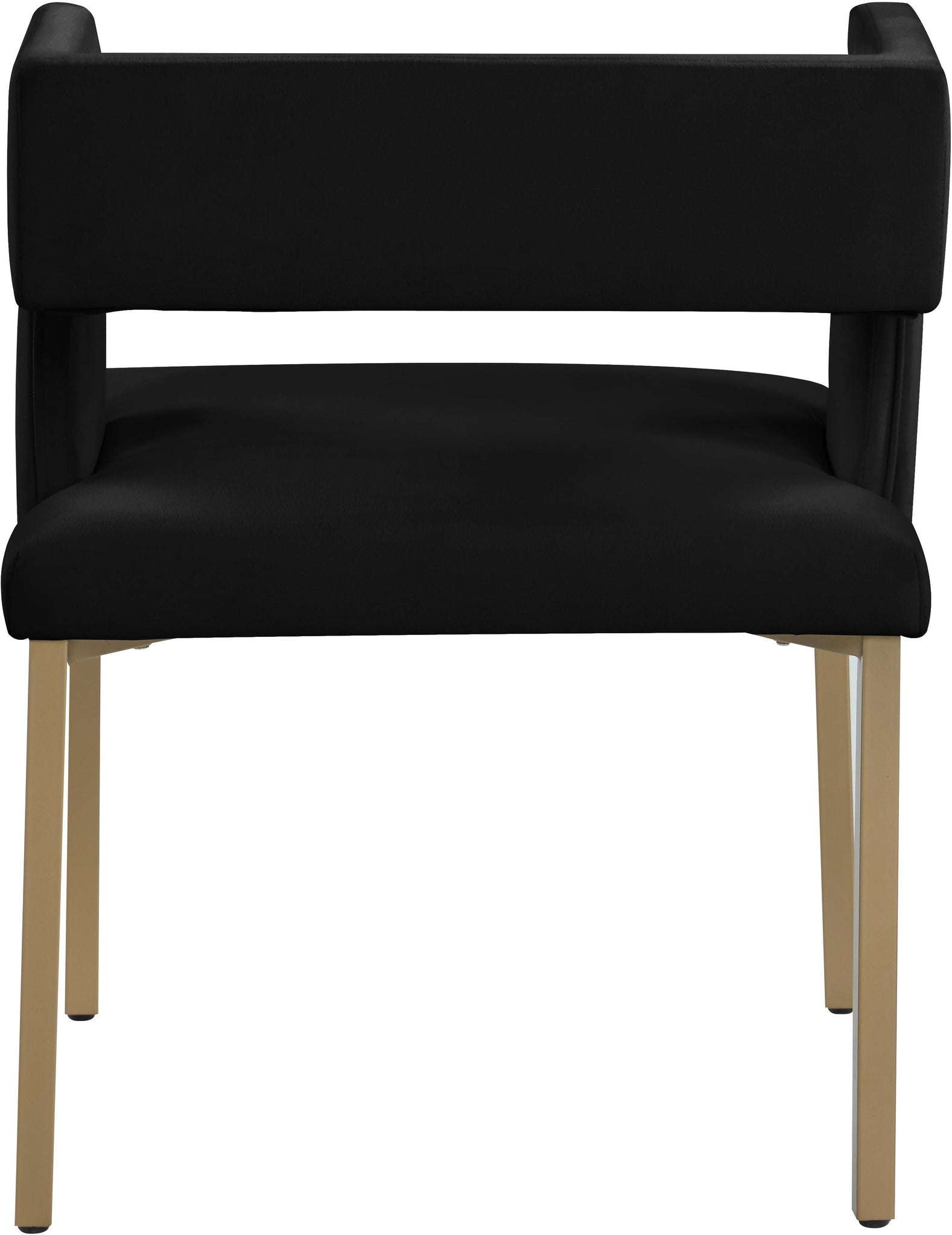 Caleb Black Velvet Dining Chair