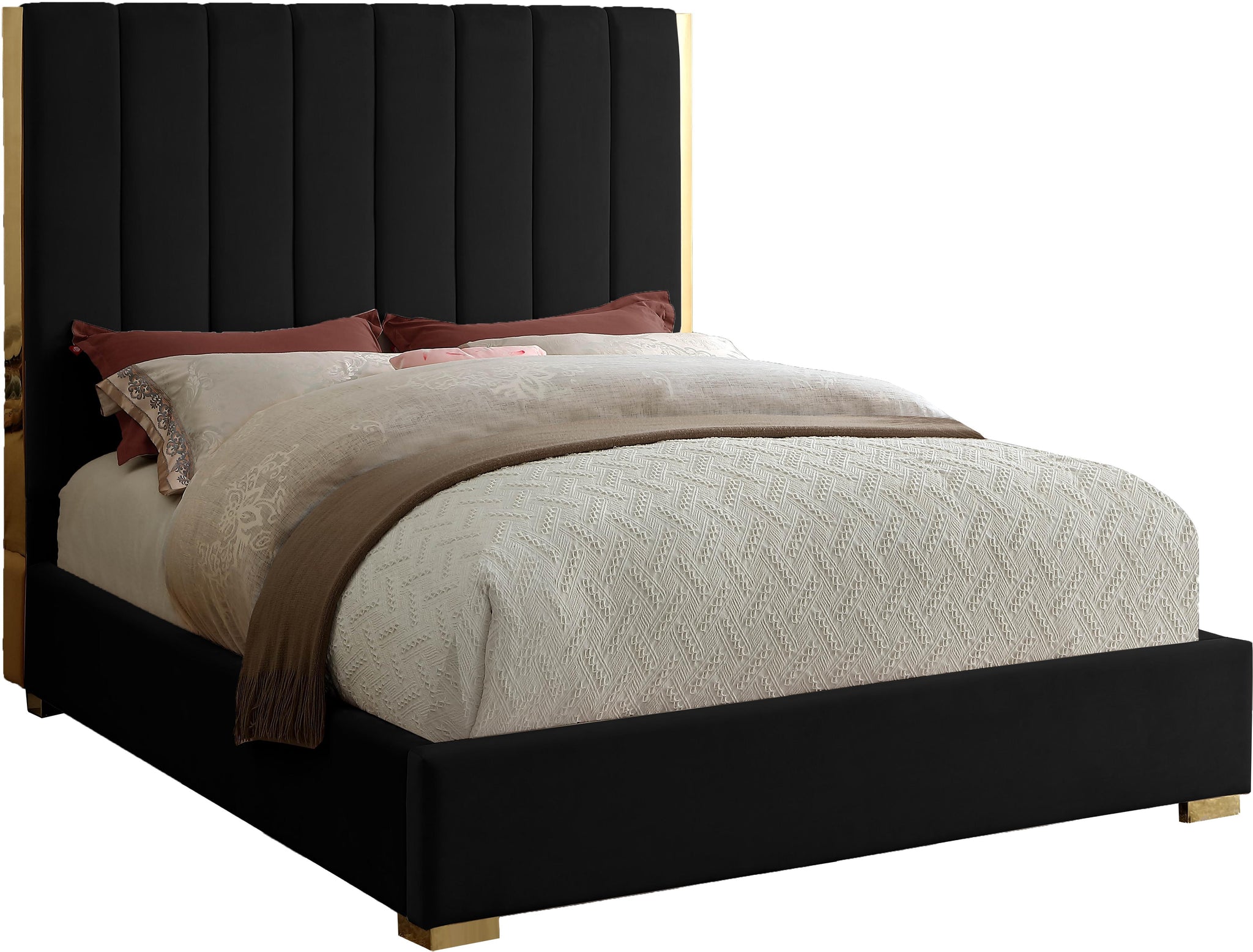 Becca Black Velvet King Bed image