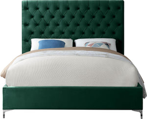 Cruz Green Velvet Full Bed - Furnish 4 Less 98 (NY)*