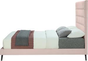 Elly Pink Velvet King Bed - Furnish 4 Less 98 (NY)*