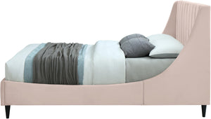 Eva Pink Velvet King Bed - Furnish 4 Less 98 (NY)*