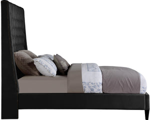 Fritz Black Velvet King Bed - Furnish 4 Less 98 (NY)*