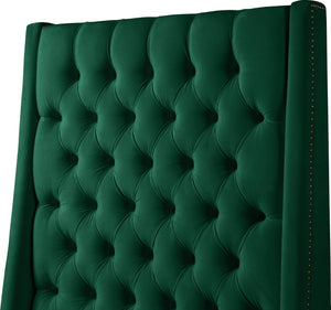 Fritz Green Velvet Full Bed - Furnish 4 Less 98 (NY)*