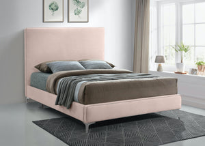 Geri Pink Velvet Full Bed - Furnish 4 Less 98 (NY)*