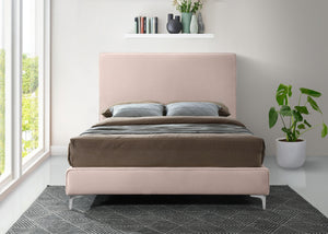 Geri Pink Velvet Full Bed - Furnish 4 Less 98 (NY)*