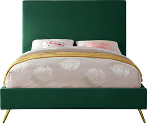 Jasmine Green Velvet Full Bed - Furnish 4 Less 98 (NY)*