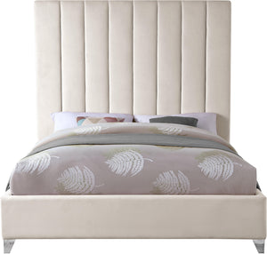 Via Cream Velvet Full Bed - Furnish 4 Less 98 (NY)*