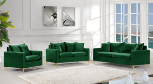 Naomi Green Velvet Chair - Furnish 4 Less 98 (NY)*