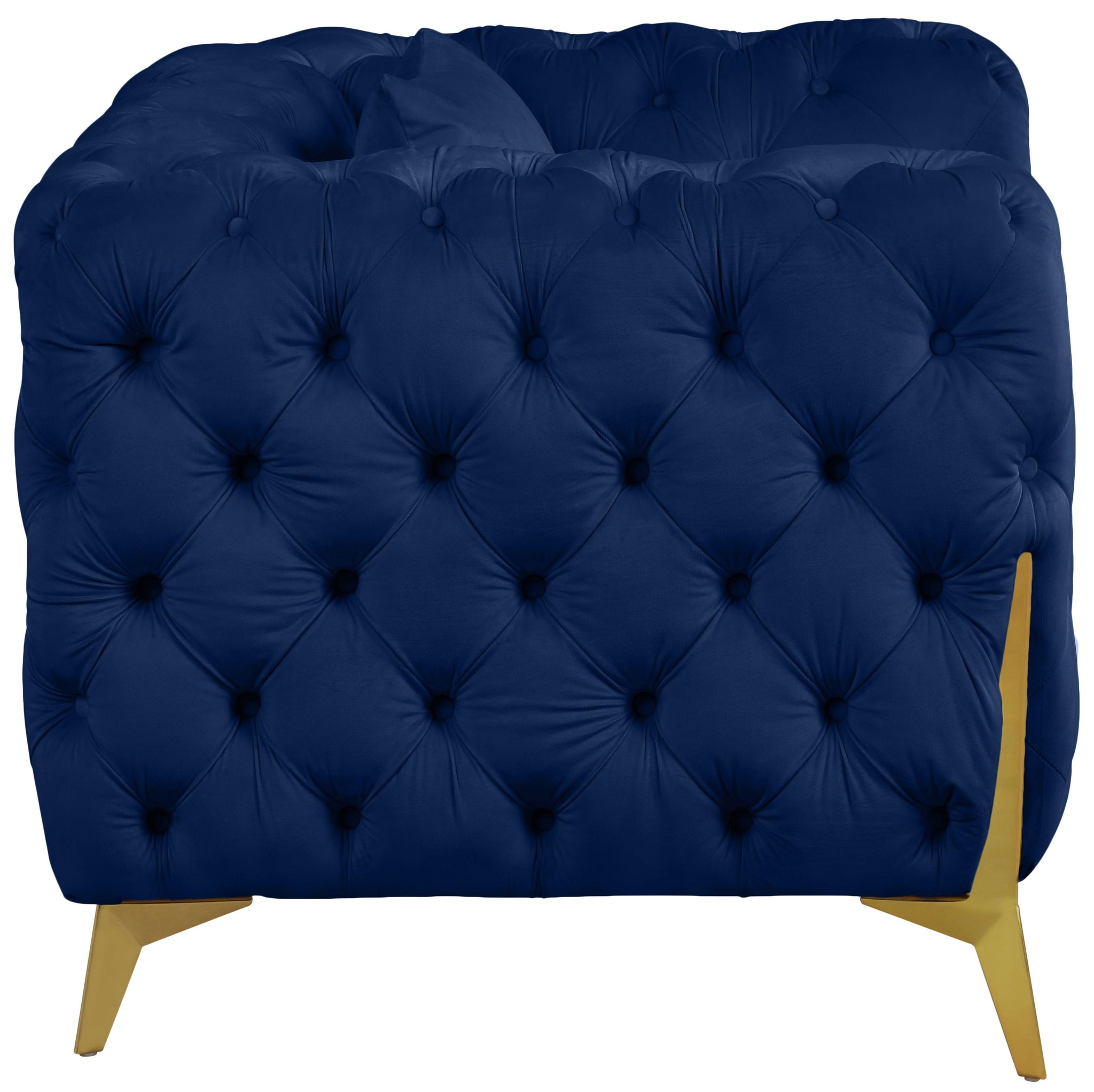 Kingdom Navy Velvet Chair - Furnish 4 Less 98 (NY)*