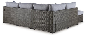 Petal Road Outdoor Loveseat Sectional/Ottoman/Table Set (Set of 4) - Furnish 4 Less 98 (NY)*