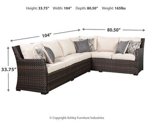 Easy Isle 3-Piece Sofa Sectional/Chair with Cushion