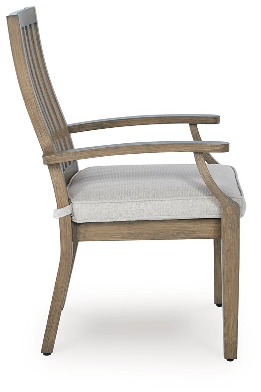 Rainier Ranch Outdoor Arm Chair with Cushion (Set of 2)