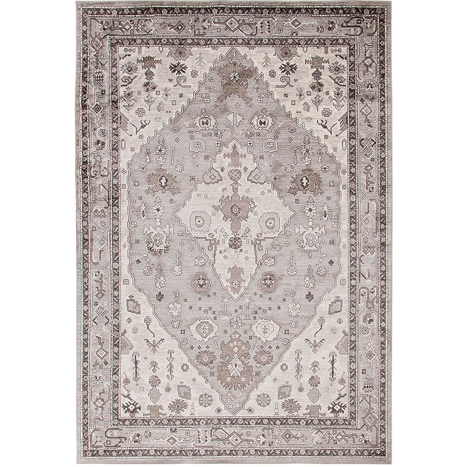 Mortsel Gray 5'3" X 7'6" Area Rug - Furnish 4 Less 98 (NY)*