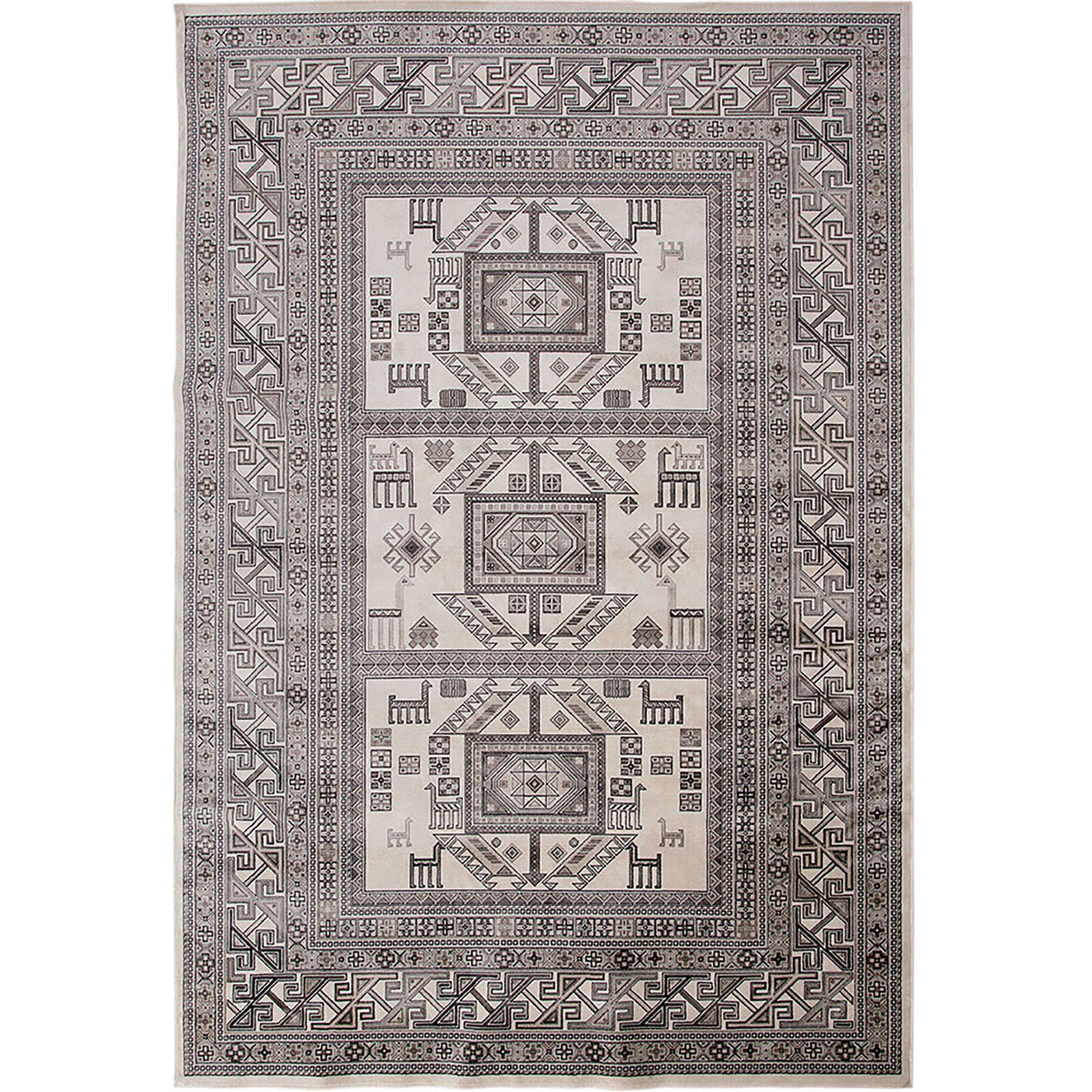 Mortsel Gray 5'3" X 7'6" Area Rug - Furnish 4 Less 98 (NY)*