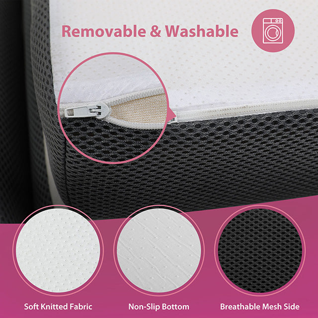 Hollyhock 4" Full Tri-Fold Memory Foam Topper