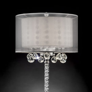 30"H Table Lamp, Hanging Crystal image