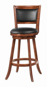 Transitional Chestnut Swivel Bar Stool image