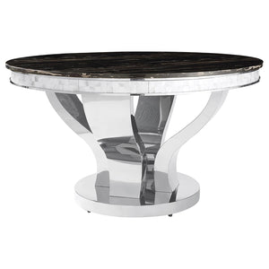 Anchorage Hollywood Glam Silver Dining Table image