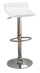 G120391 Contemporary White Adjustable Bar Stool image