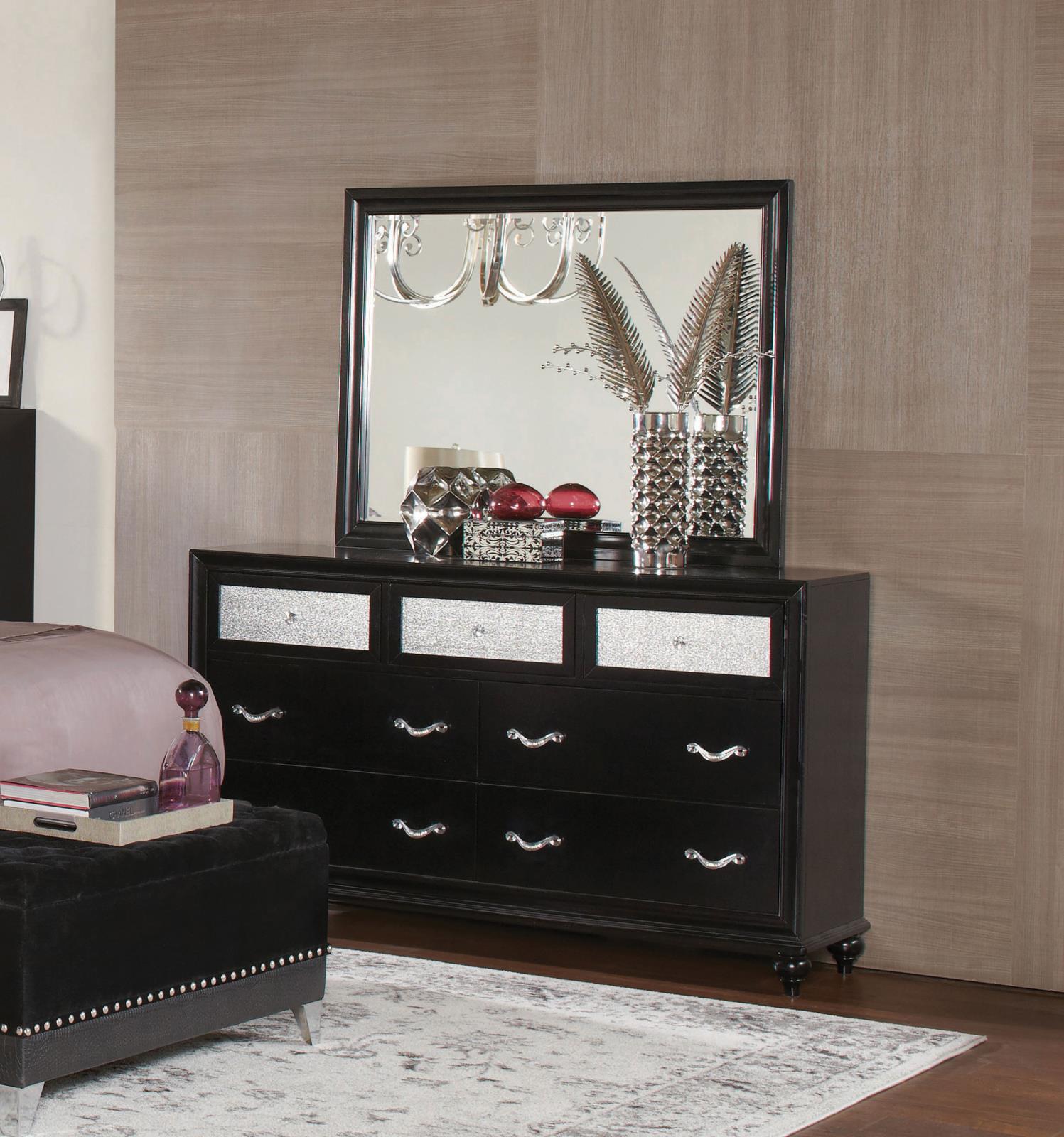 Barzini Black Dresser Mirror image