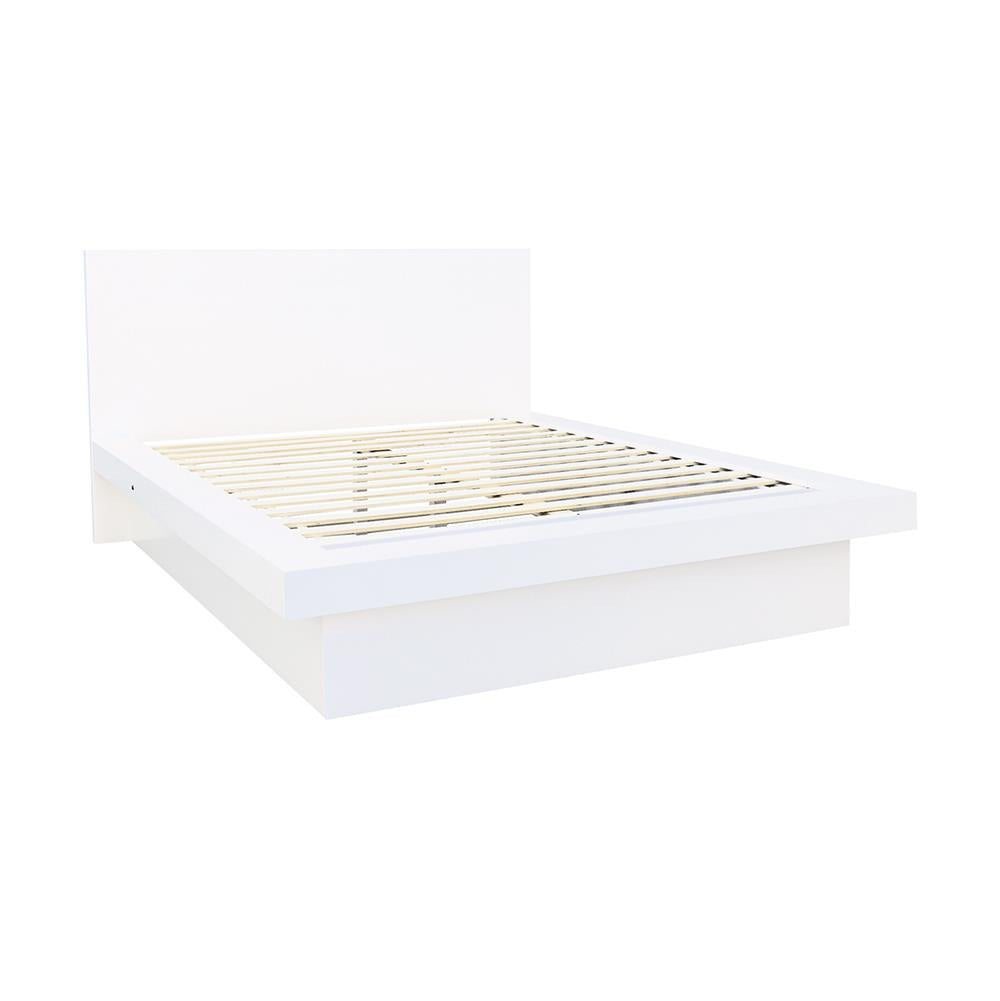 Jessica Contemporary White Queen Bed image