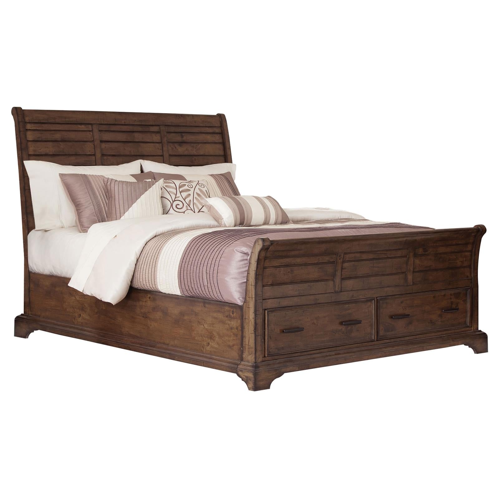 Elk Grove Rustic Vintage Bourbon California Bed image