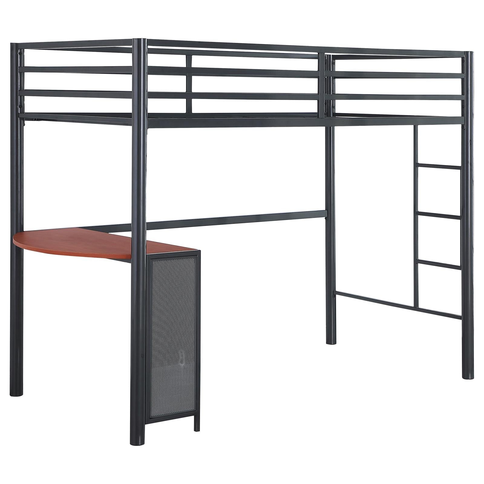 Metal Workstation Twin Loft Bed image