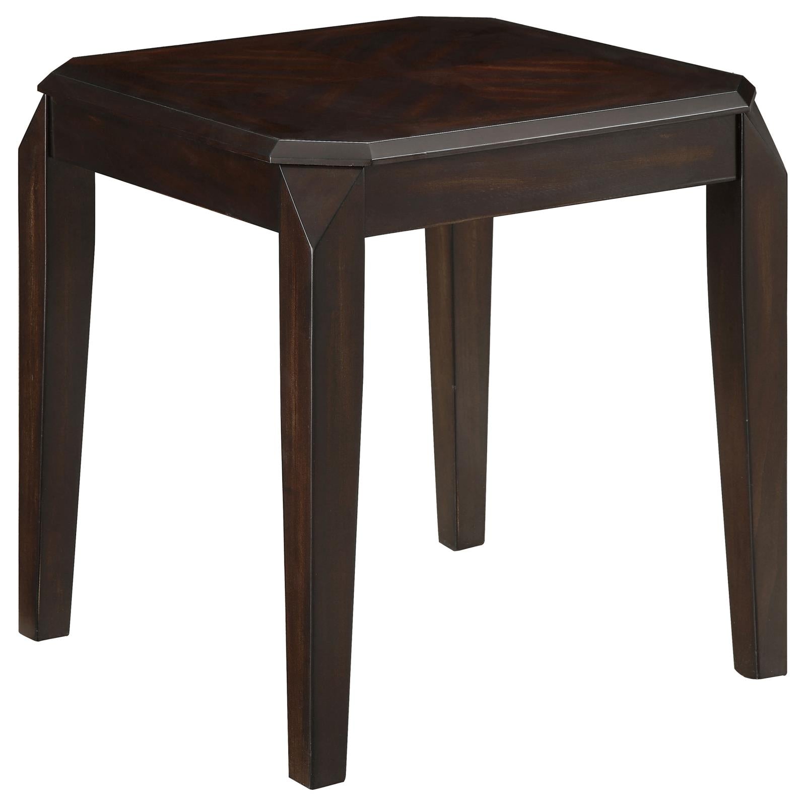 Transitional Walnut End Table image