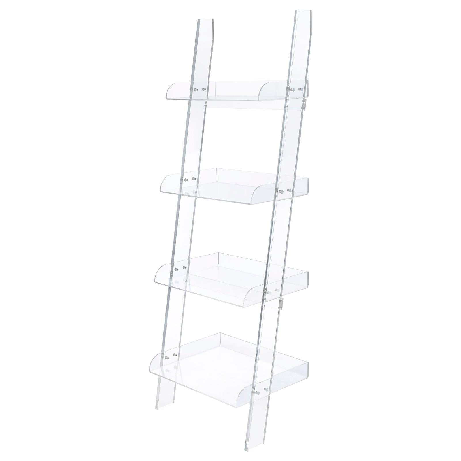 Amaturo Clear Acrylic Ladder Bookcase image