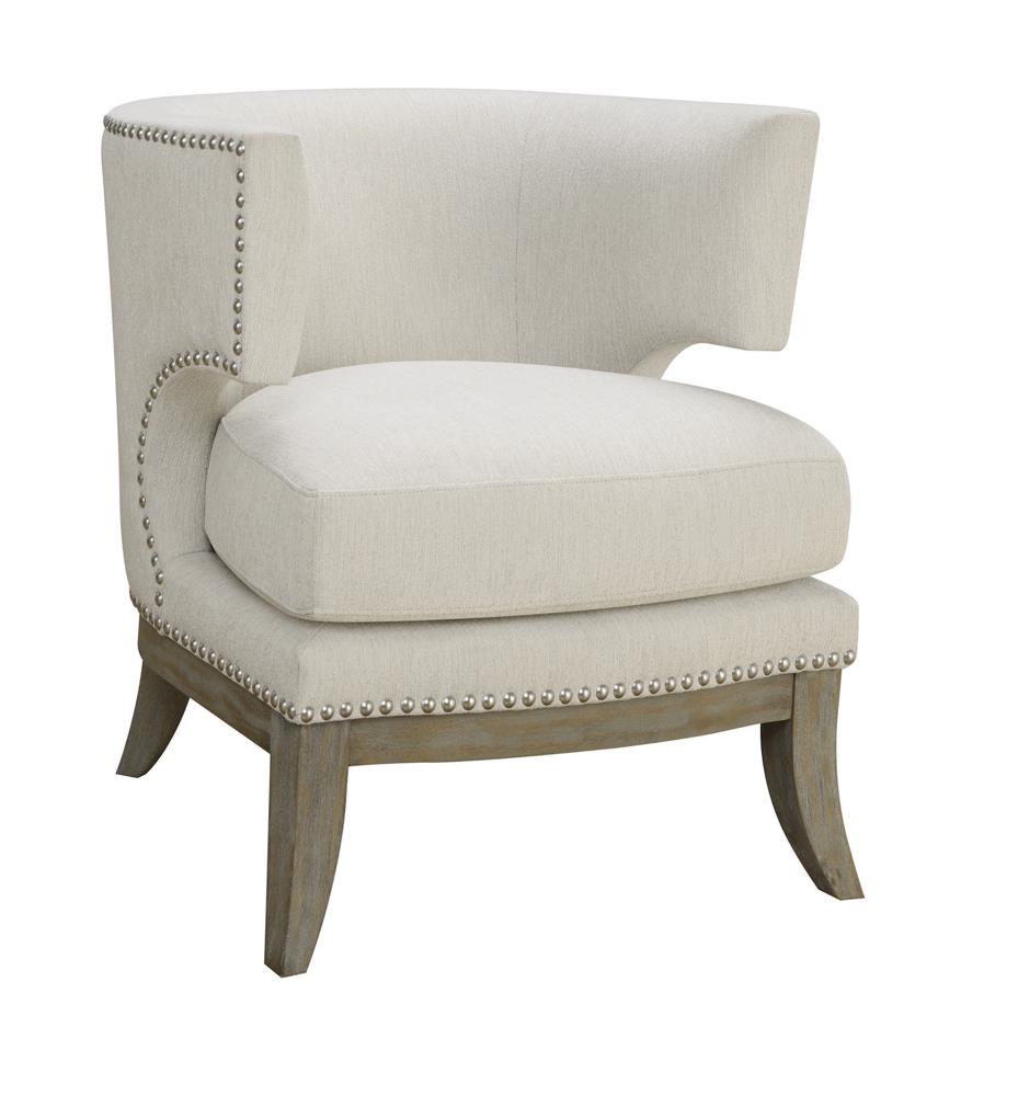 G902559  Contemporary White Accent Chair image