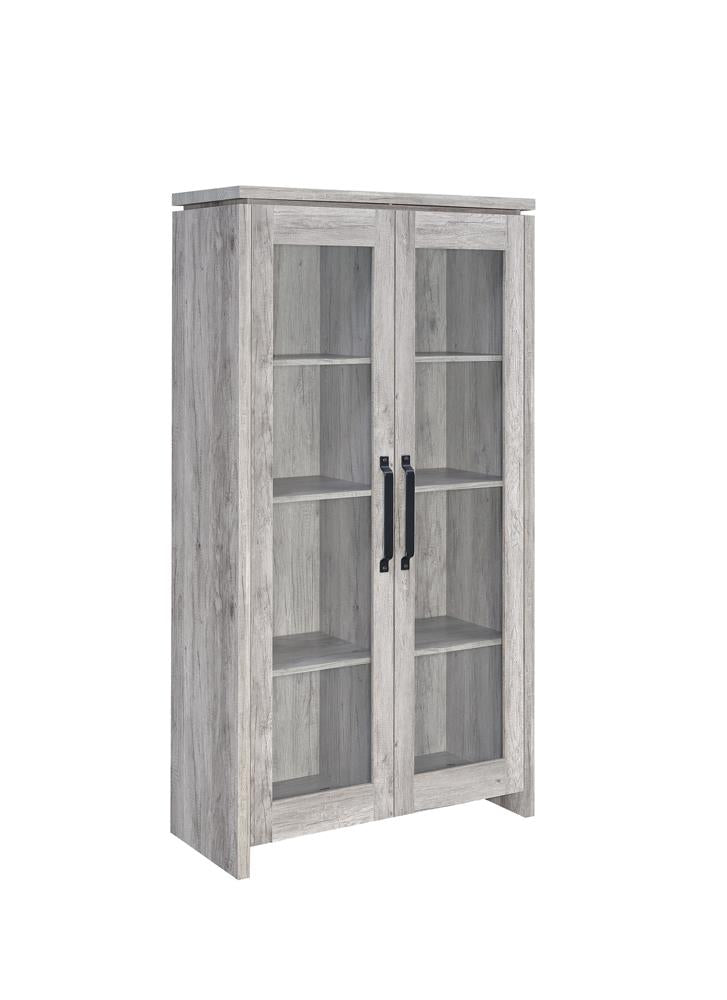 Rustic Grey Curio Cabinet image