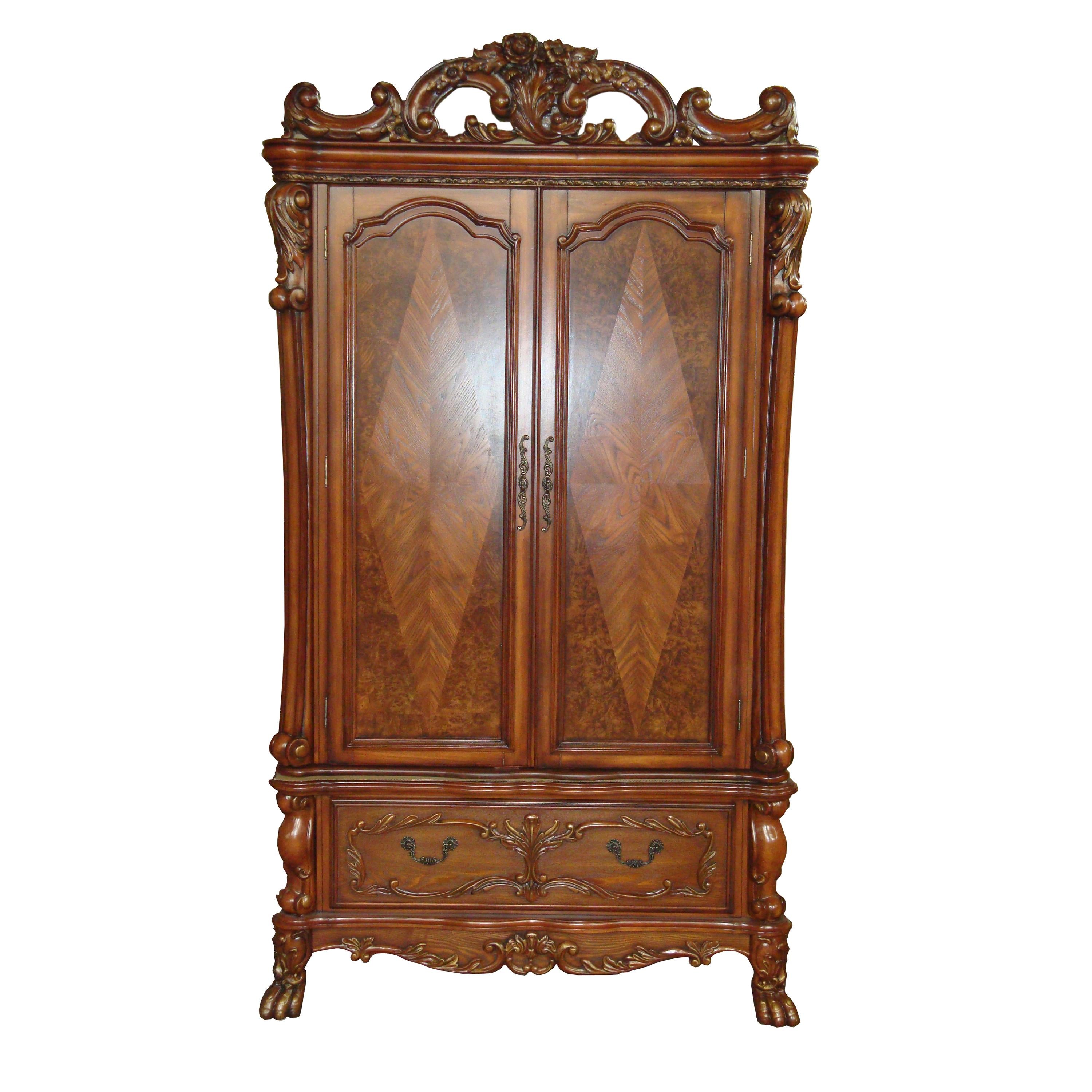 Dresden Cherry Oak TV Armoire image