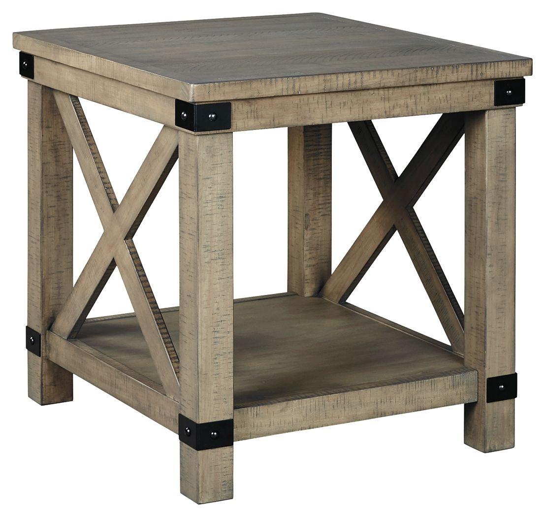 Aldwin - Rectangular End Table - Crossbuck Styling image