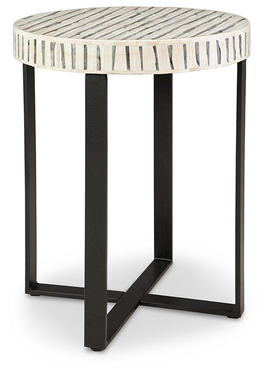 Crewridge Black/Cream Accent Table image