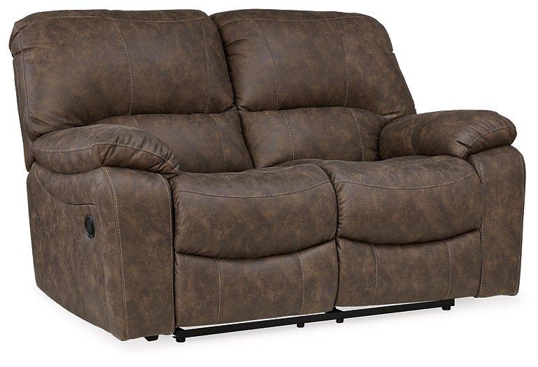 Kilmartin Chocolate Reclining Loveseat image