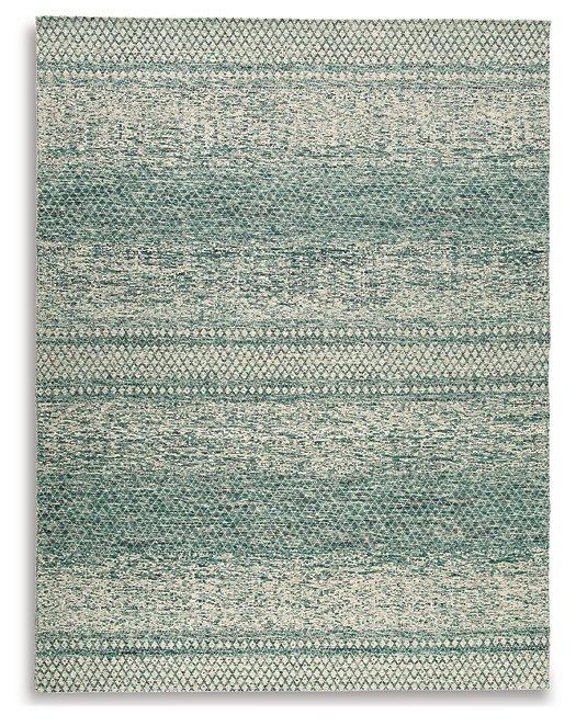 Devton Beige/Teal 7'8" x 10' Rug image