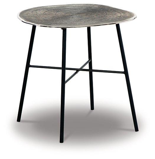 Laverford Chrome/Black End Table image