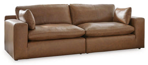 Emilia Caramel 2-Piece Sectional Loveseat image