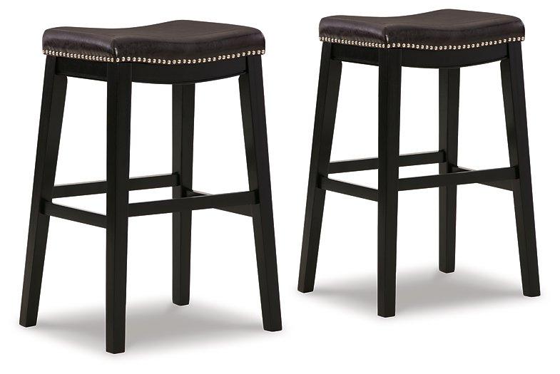 Lemante Dark Brown Bar Height Bar Stool (Set of 2) image