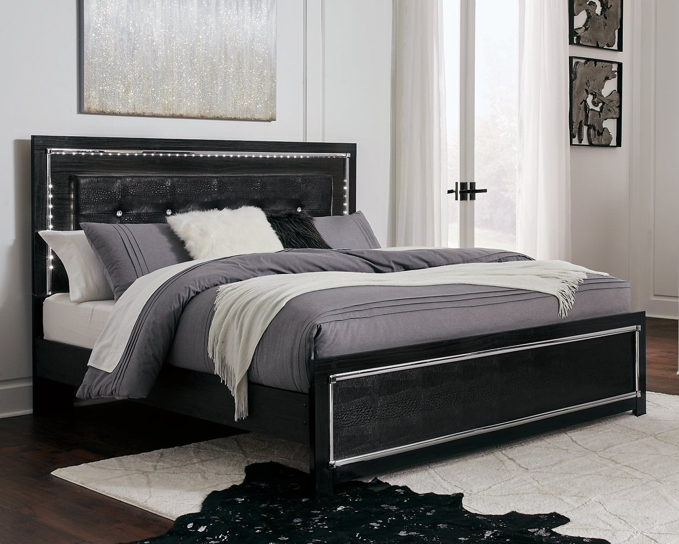 Kaydell Upholstered Bed - Furnish 4 Less 98 (NY)*