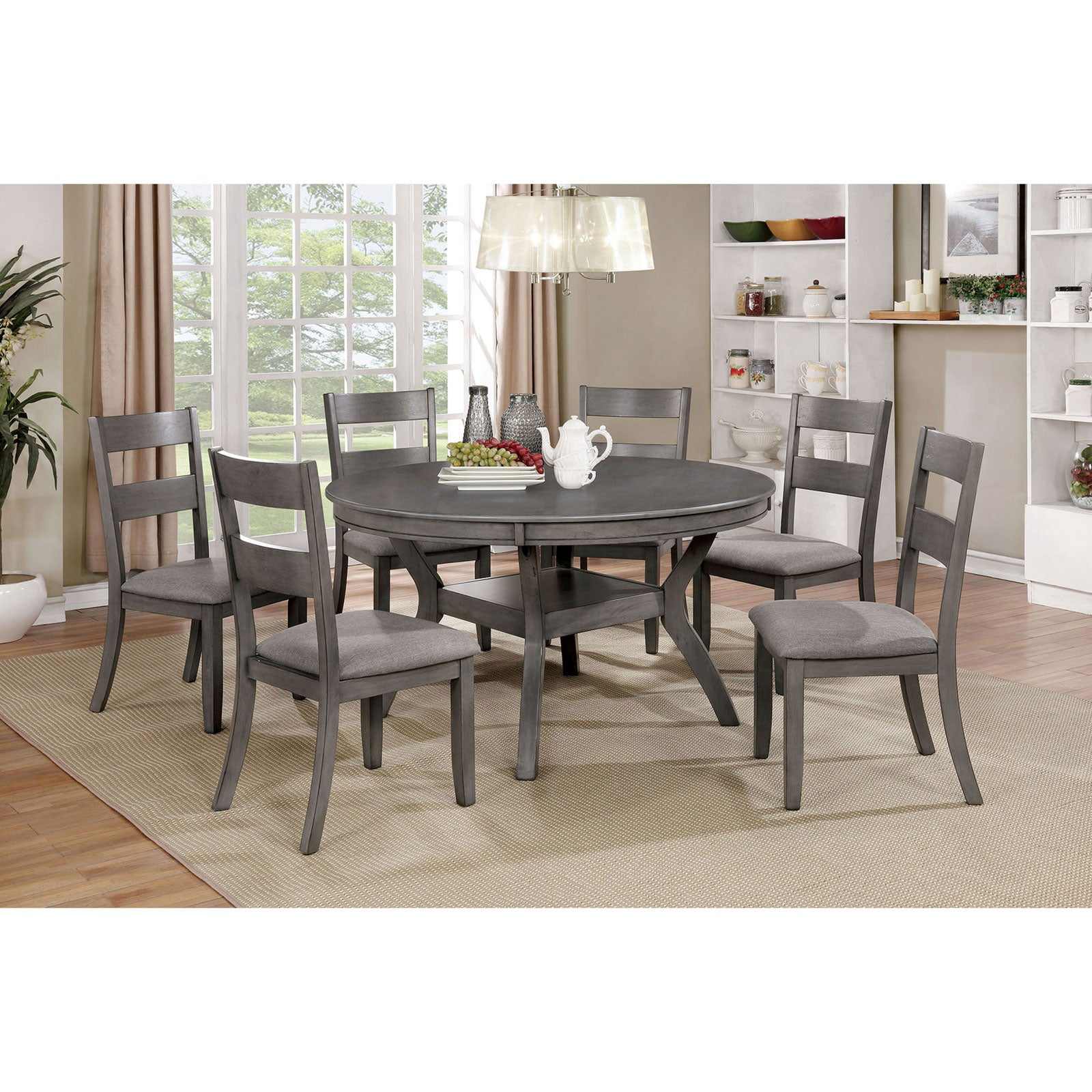 Juniper Gray 5 Pc. Round Dining Table Set image