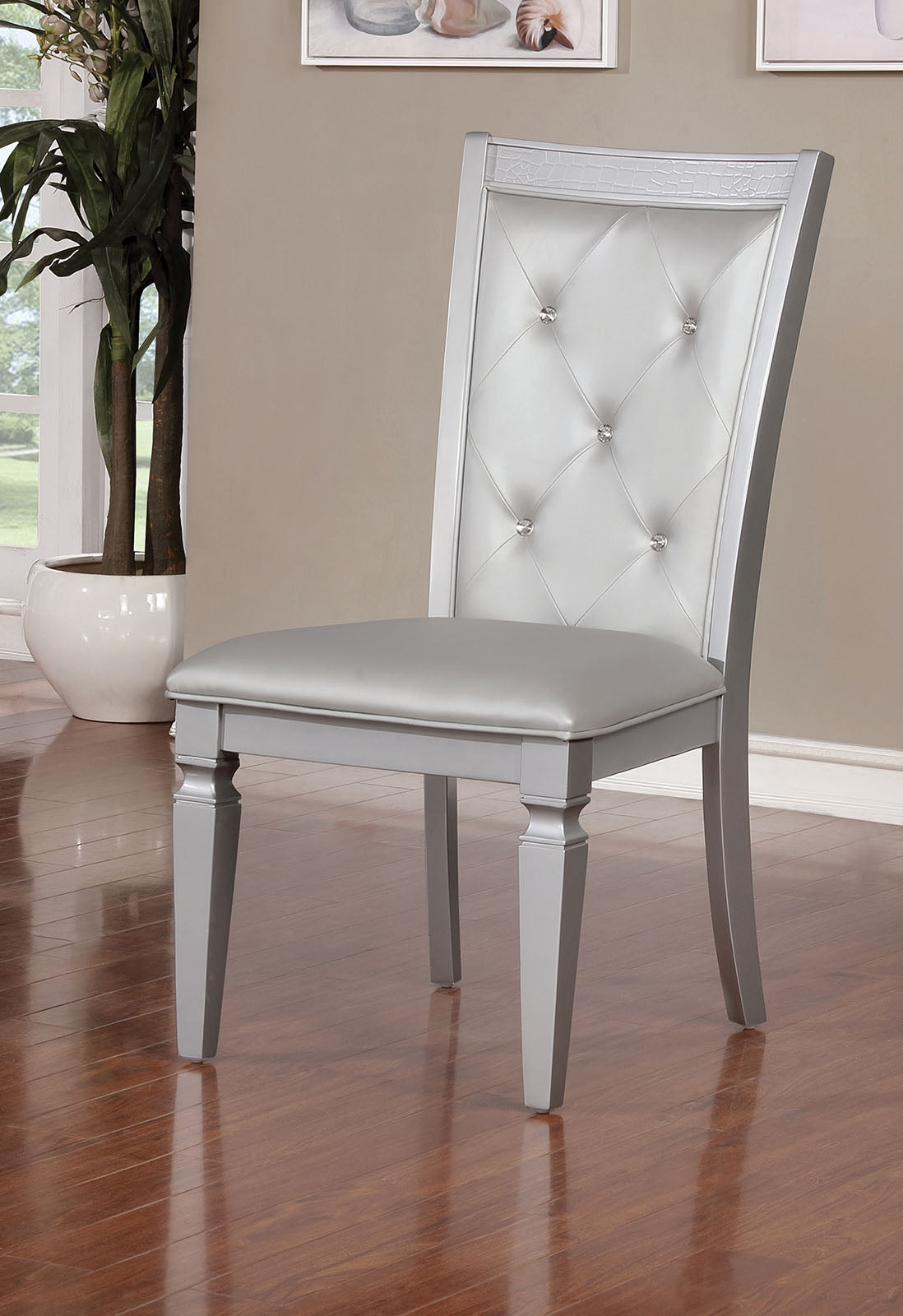 Alena Silver SIDE CHAIR (2/CTN) image