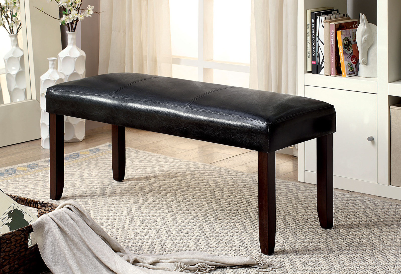 EMMONS I Dark Cherry/Espresso Bench image