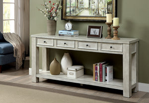 Meadow Antique White Sofa Table image